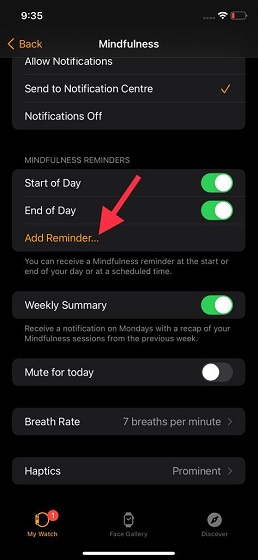 9 Tips to Use Mindfulness in watchOS 8 on Apple Watch - 73