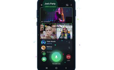 Telegram Update Adds Group Calls with 1000 Viewers, Video Playback Speed Controls, and More