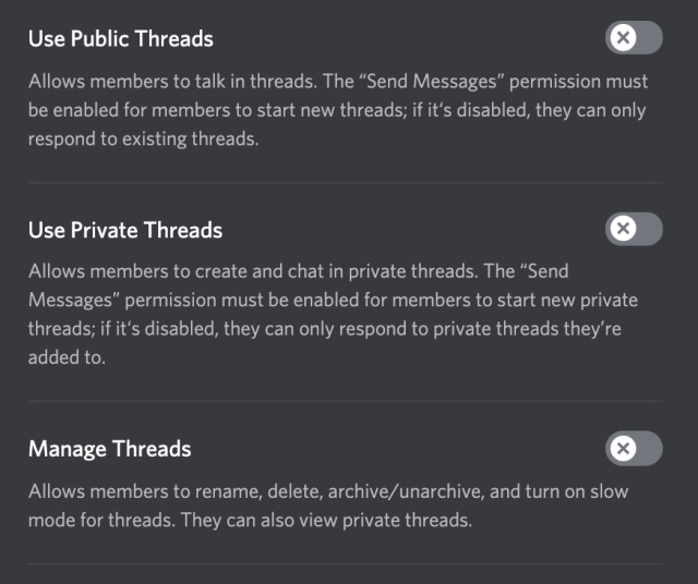 Discord Threads Permissions