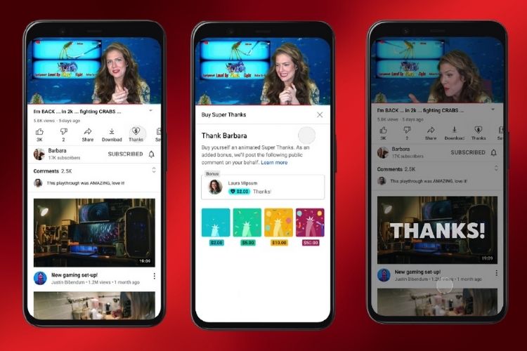 YouTube Rolls Out New “Super Thanks” Feature