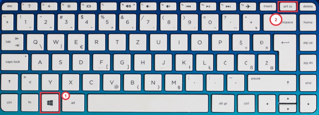 Windows plus Printscreen save screenshot Windows