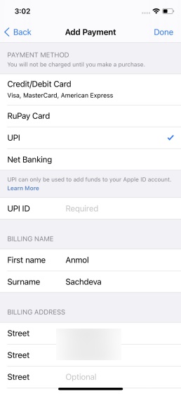 add upi id - ios app store - apple