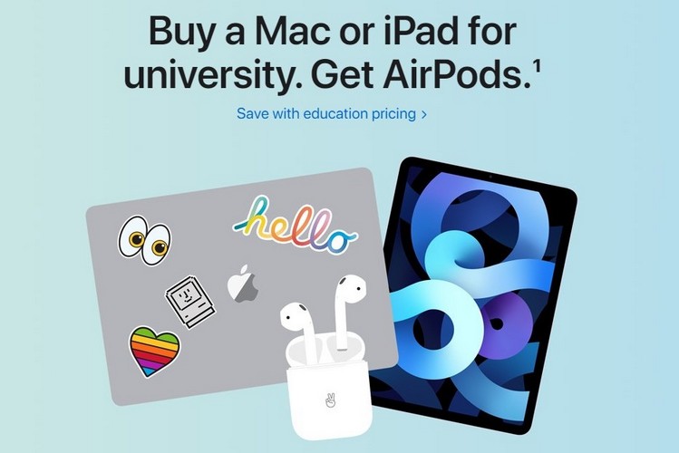 So erhalten Sie kostenlose AirPods beim Kauf eines iPad, MacBook oder anderer Apple-Geräte in Indien