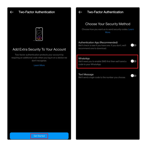 How to Use WhatsApp for Two Factor Authentication  2FA  on Instagram - 19