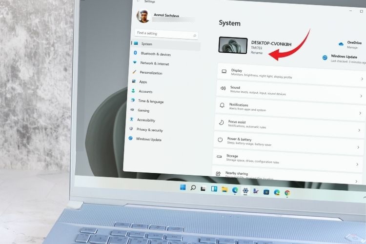 how change computer name in windows 11