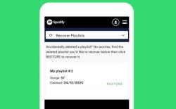 how to recover deleted spotify playlists