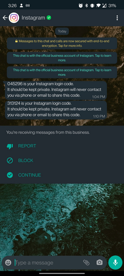 How to Use WhatsApp for Two-Factor Authentication (2FA) on Instagram