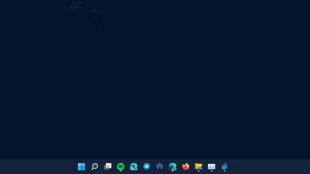 small taskbar