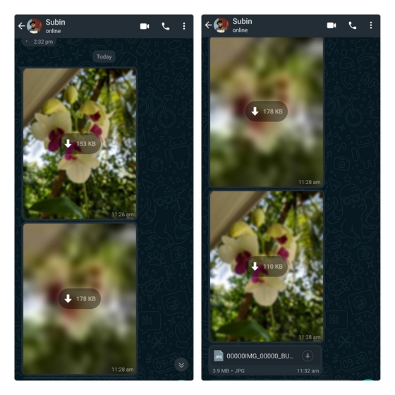 whatsapp photo quality difference