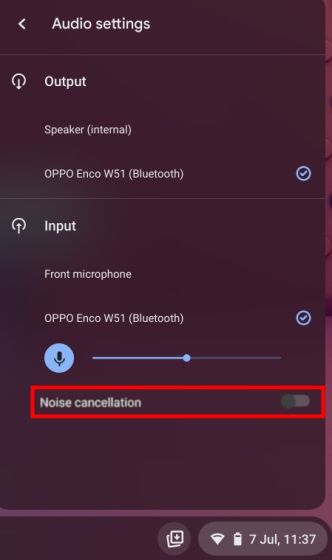 Enable System-wide Noise Cancellation on Chrome OS (2021)
