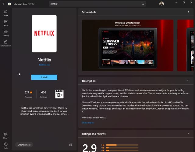 Netflix - Microsoft Apps