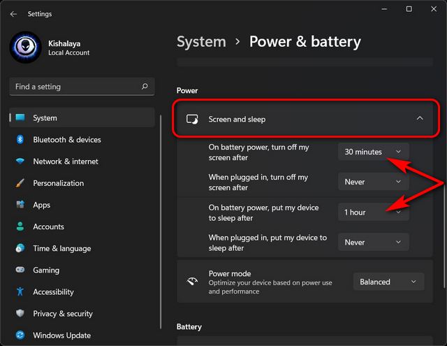 How To Change Power Mode Settings In Windows 11 2021  beebom