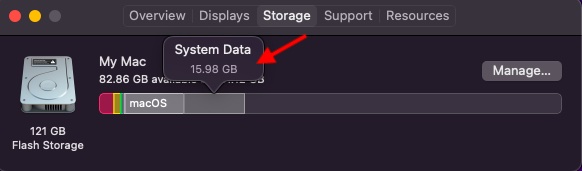 Check System Data in macOS Monterey
