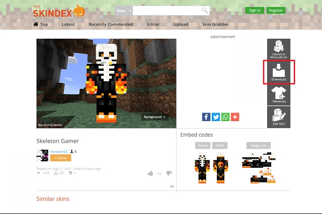 skin de minecraft gratis