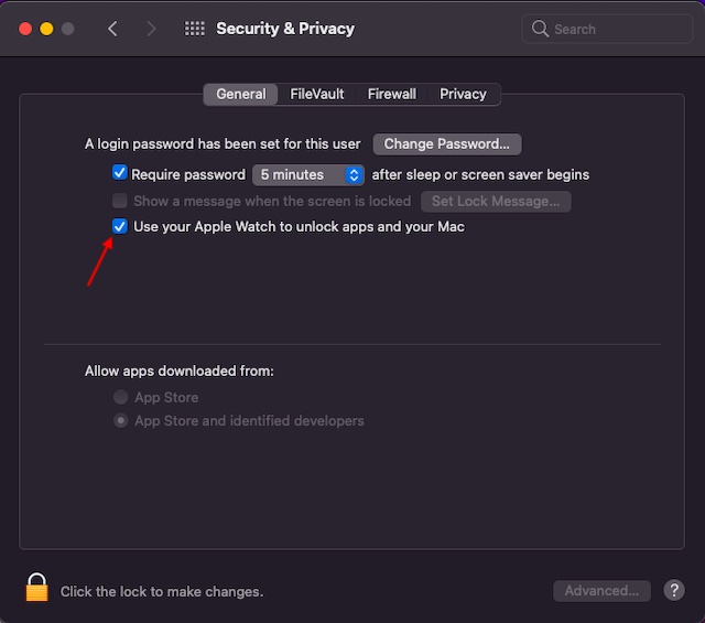 Allow your apple watch to unlock your discount mac