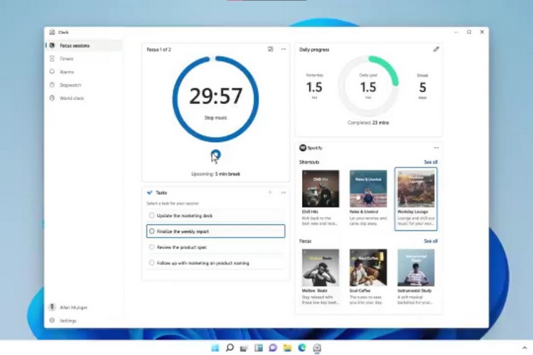New Focus Sessions Feature of Windows 11 Lets You Focus on a Particular Task