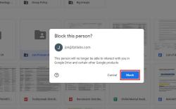 How to Block or Unblock People on Google Drive
