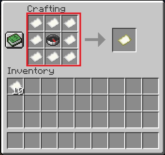 how to craft a map in minecraft