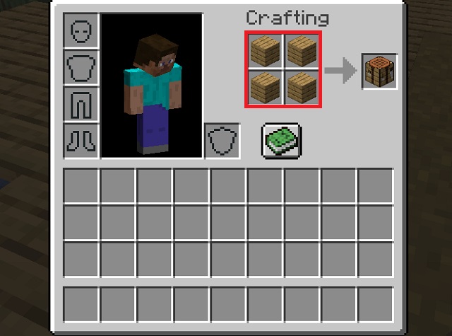How to make a Crafting Table in Minecraft