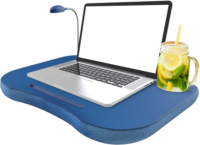 Lap Desk for Laptop, Lightweight Lap Desk with Pillow Cushion, Fits up