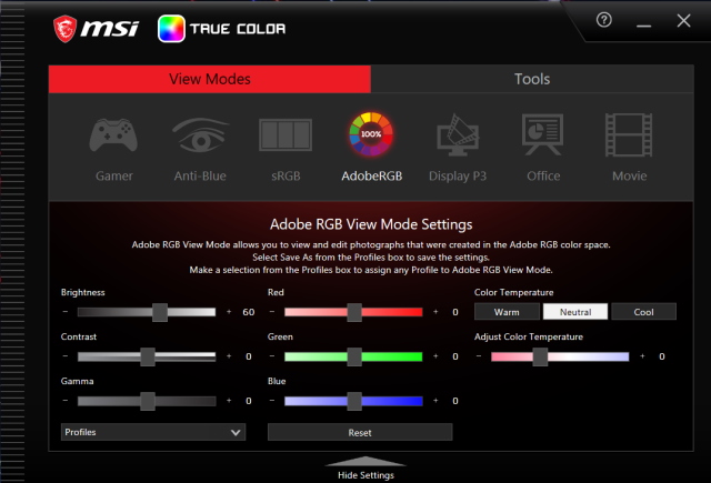 MSI True Color