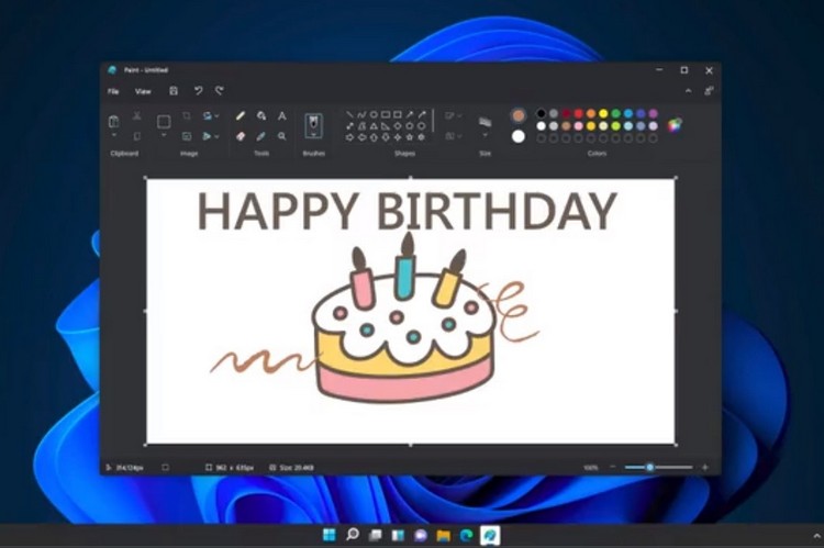 Microsoft Paint redesign Windows 11