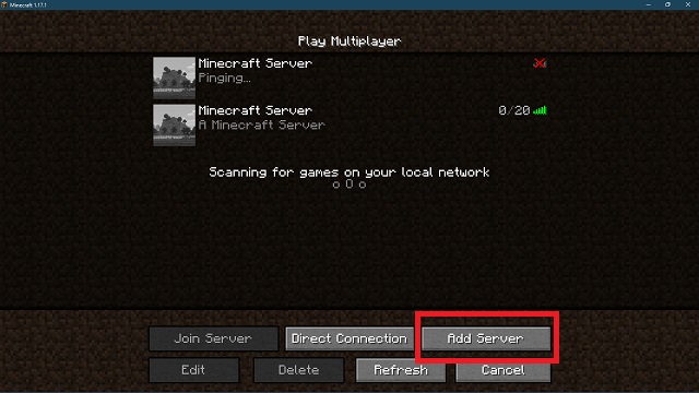 Minecraft Multiplayer Mode