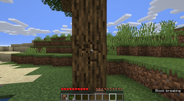 Minecraft Schlag Einen Baum