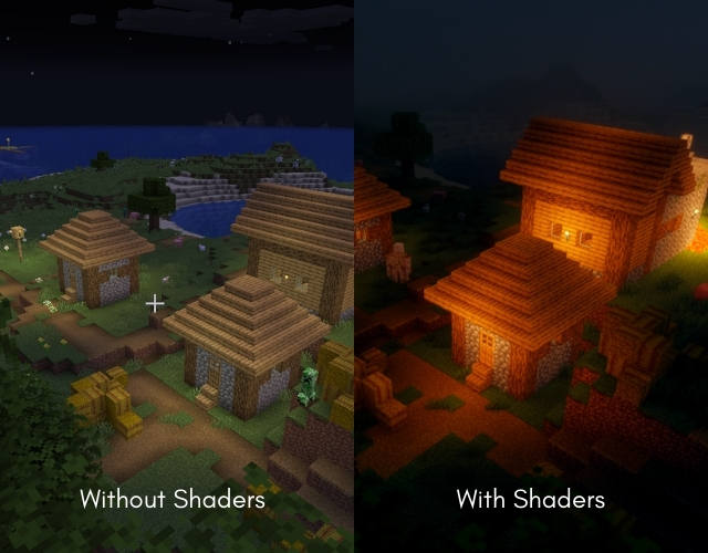 مقارنة OptiFine Shaders