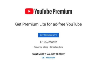Google Tests New YouTube Premium Lite Plan in Europe To Offer Ad-Free Viewing for Less