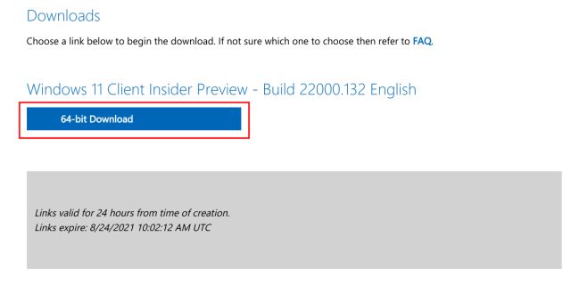 Download Windows 11 ISO Image from Microsoft's Website