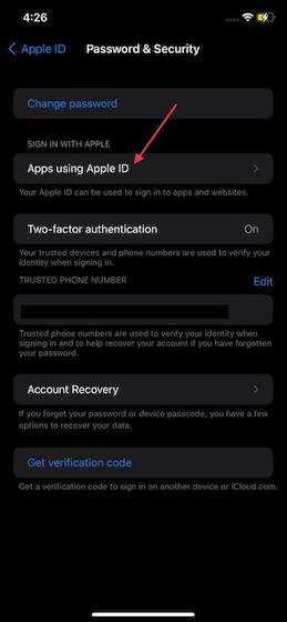 How to Manage Sign in with Apple Apps on iPhone and iPad - 76