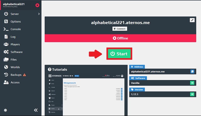 Creating a free Minecraft server with Aternos – Aternos
