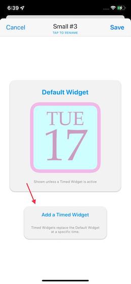 Add a Timed widget option in Widgetsmith