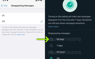 WhatsApp Might Add New 90-Day Option for Its Disappearing Messages Feature Soon
