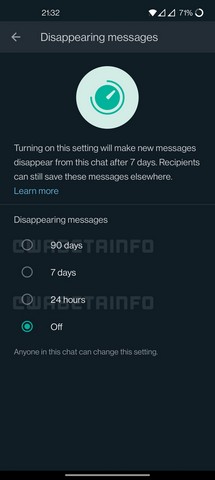 WhatsApp Is Testing a New 90 Day Option for Its Disappearing Messages Feature - 4