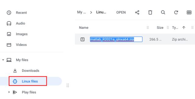 Установите MATLAB на свой Chromebook с помощью Linux