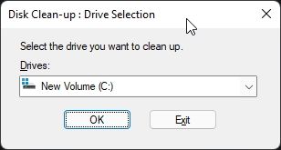 Очистка диска в Windows 11
