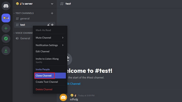 How to delete chat on discord