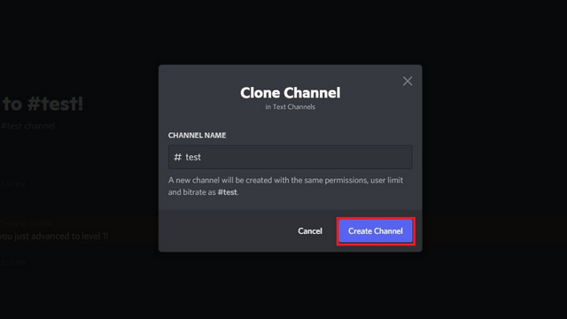 create clone channel