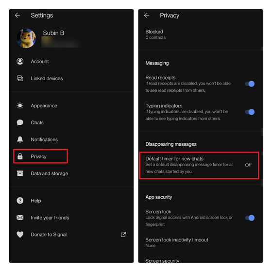 How to Send Disappearing Messages by Default on Signal - 69