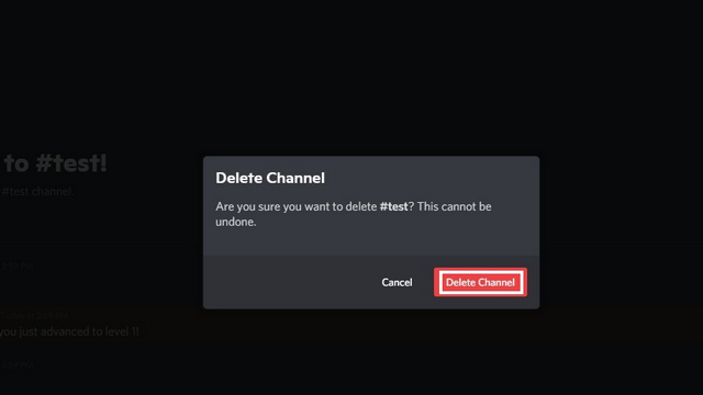 delete old channel 2
