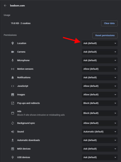 How to Control Privacy Permissions per Website in Google Chrome  2021  - 22