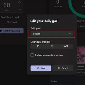 focus sessions change new daily goal hours