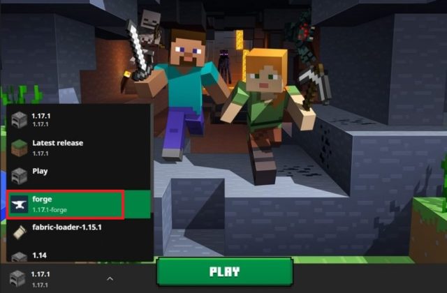 launch Minecraft Forge