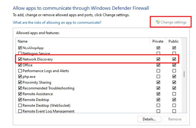 Settings allowed hosts