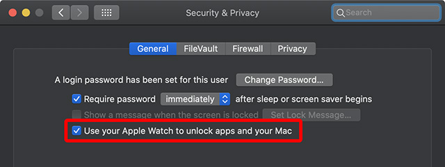 Use your Apple Watch to unlock mac