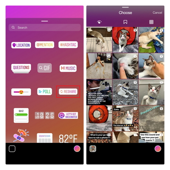 How To Share Instagram Posts To Story 2021 Beebom