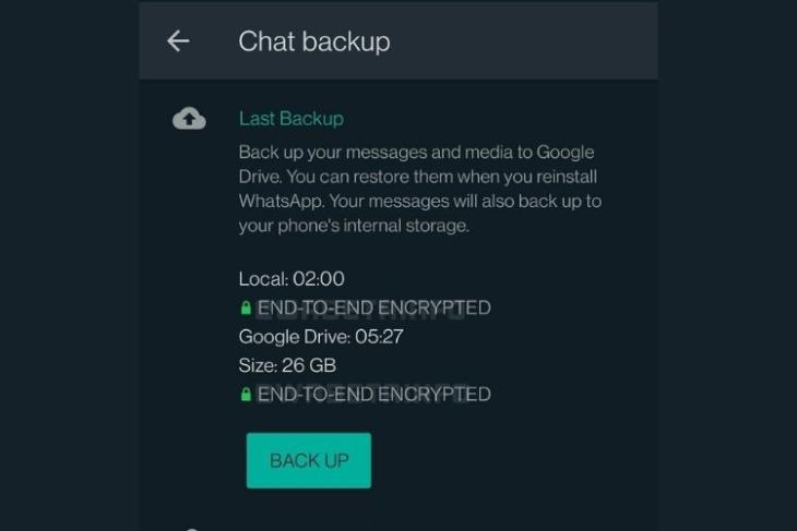 whatsapp end to end encrypted local backups feature coming soon