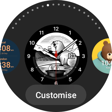 available watch faces